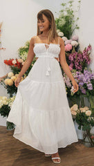 Saz Maxi Dress - White