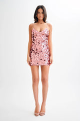 Shine On Mini Dress - Pink