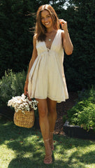 Alfie Mini Dress - Apricot