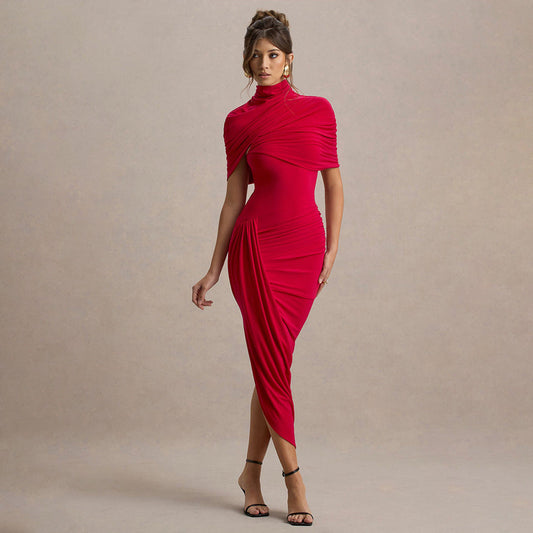 Deardorff Midi Dress - Red