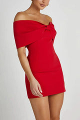 Rebecca Bow Mini Dress