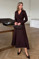 Asymmetrical V-Neck Maxi Dress