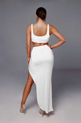 Baddie B Co-ord - White