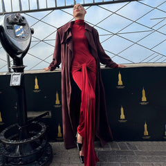 Roma Maxi Dress- Maroon