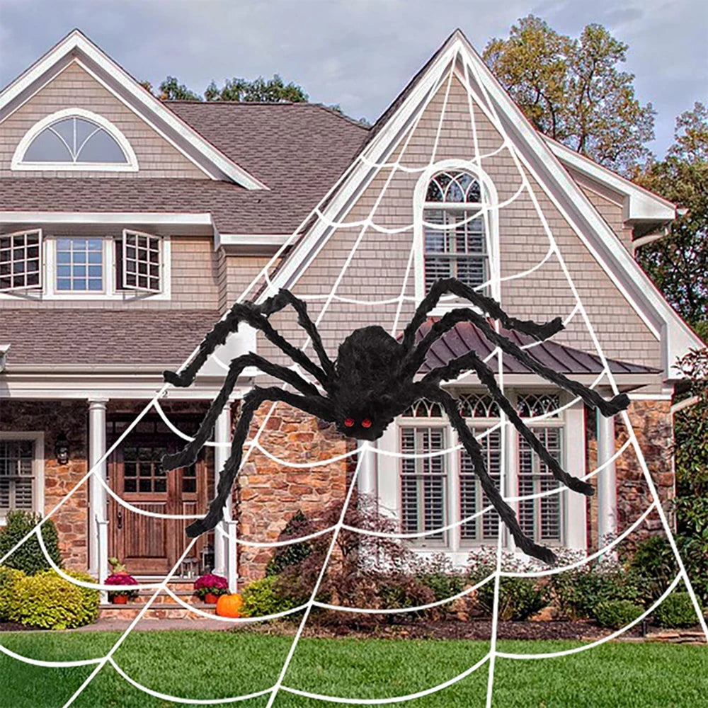 Giant Outdoor Plush Spider Halloween Decorative Item