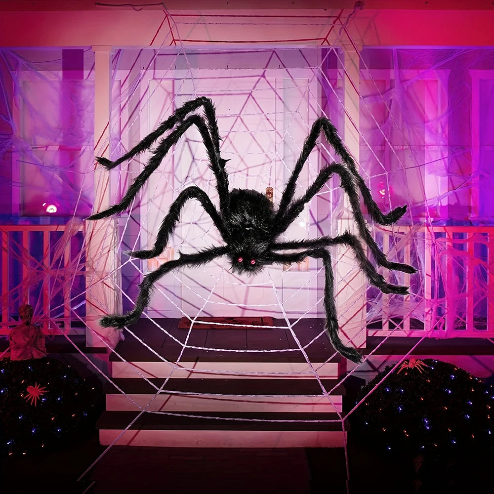 Giant Outdoor Plush Spider Halloween Decorative Item