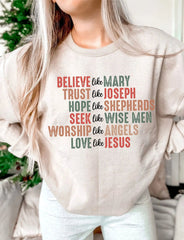 Christmas Hoodie For Girls - Retro Style With Slight Stretch Comfort Creamy-White / S Hoodies-L