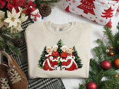 White Movie Song Girl Gifts Women Christmas Hoodie Khaki / S Hoodies-L