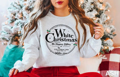 White Unisex Vintage Christmas Hoodie White / S Hoodies-L
