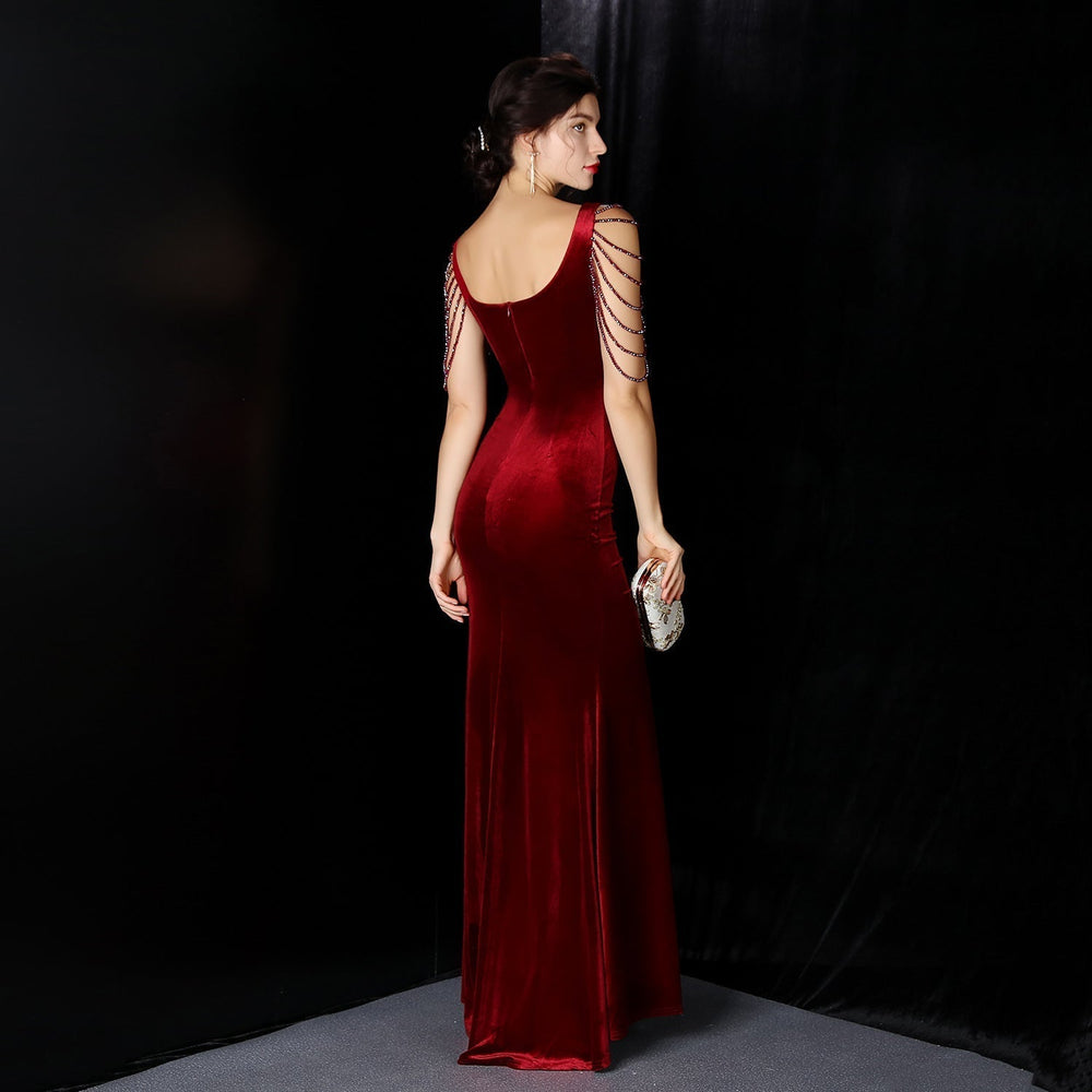 Avery Good Quality Charming Velvet Formal Dress S.o. Long Dresses