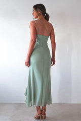 Flower Patchwork Backless Midi Dress