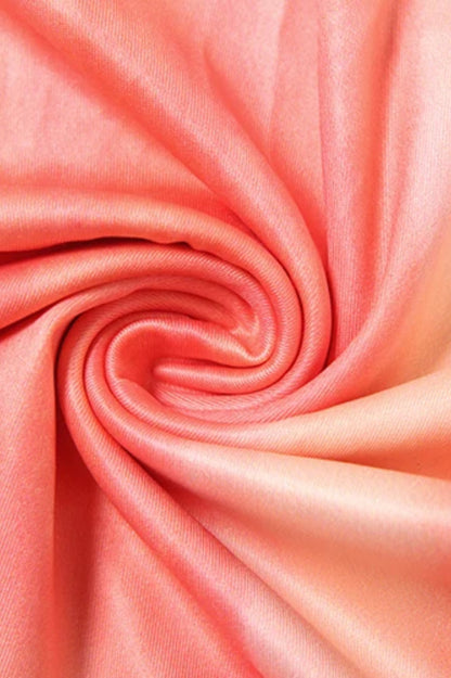 Tassel Tie-Dye Pleated Midi Dress