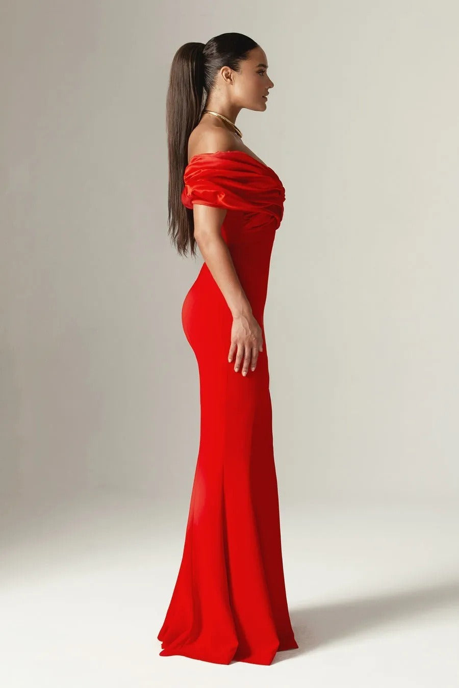 Ruched Bustier Bodycon Formal Dress