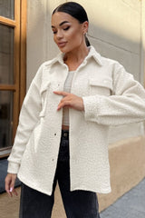 Fleece Stand Collar Coat