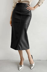 Earl Midi Skirt - Black