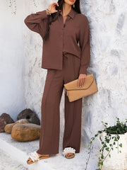 Ariel Co-Ord Set - Brown