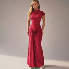 Dreamy Drape Maxi dress - Red