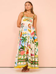 Floweron Dress - Apricot