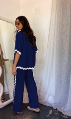 Fergie Co-ord Set - Navy Blue