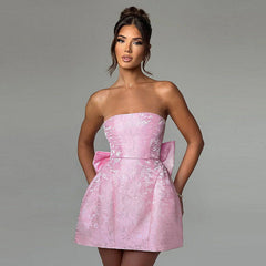 Antalya Mini Dress-Pink