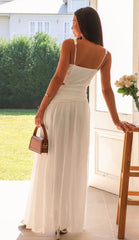 Cherry Dream Dress - White