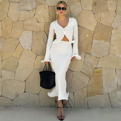 Nesra Co-Ord Set - White