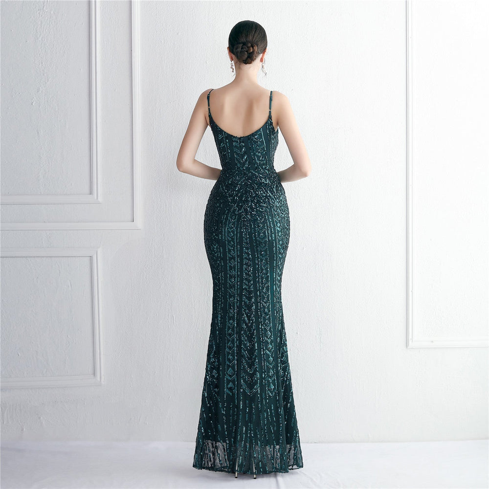 Taisia Formal Stylish Sequin Scroll Dress S.o. Long Dresses