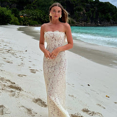 Veloura Maxi Dress-White