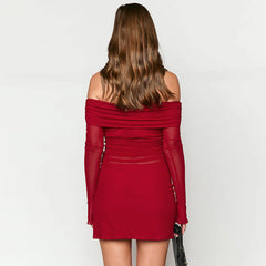 Flame Kissed Dress-Red