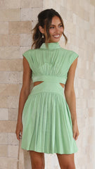 Glorina Mini Dress - Light Green