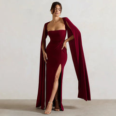 Symphony Dress - Maroon