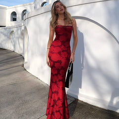 Frederick Maxi Dress - Red