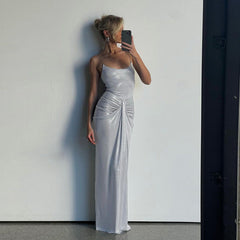 Vinson Maxi Dress - Silver