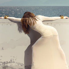 Bruna Mesh Dress - Beige