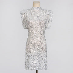 Party On Mini Dress - Silver
