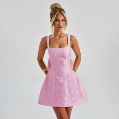 Moriyon Mini Dress-Pink