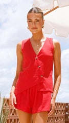 Garrett Co-Ord Set - Red