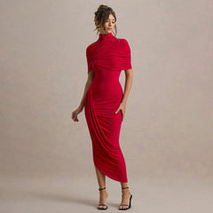 Deardorff Midi Dress - Red