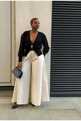 V Neck Button Knit Cardigan Sweater