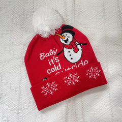 Jacquard Knit Christmas Hat