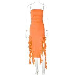 Aliza Mini Dress - Orange