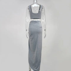 Baddie B Co-ord -Grey