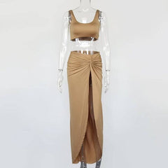 Baddie B Co-ord - Khaki