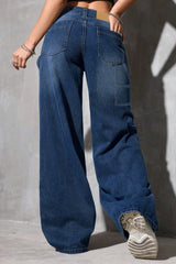 Loose Fit Wide Leg Denim Jean
