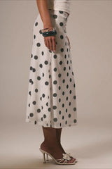 Polka Dot A-Line Skirt