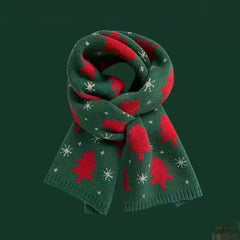 Chunky Ribbed  Christmas Scarf