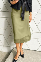 High-Waist Mesh Skirt