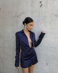 Anna Love Mini Dress - Blue