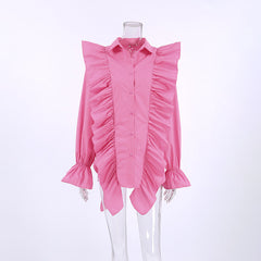 Ruffle Babe Shirt - Pink