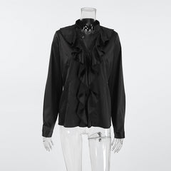 Rufflina Top-Black